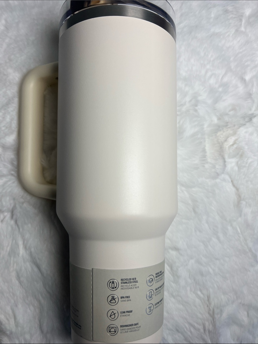 Stanley Cream/White Quencher ProPour Tumbler with Handle - Picture 4 of 4